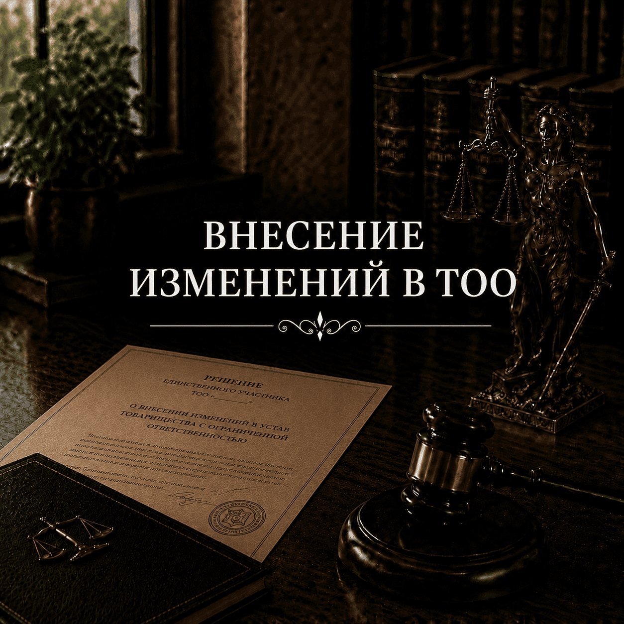 Внесение изменений в ТОО