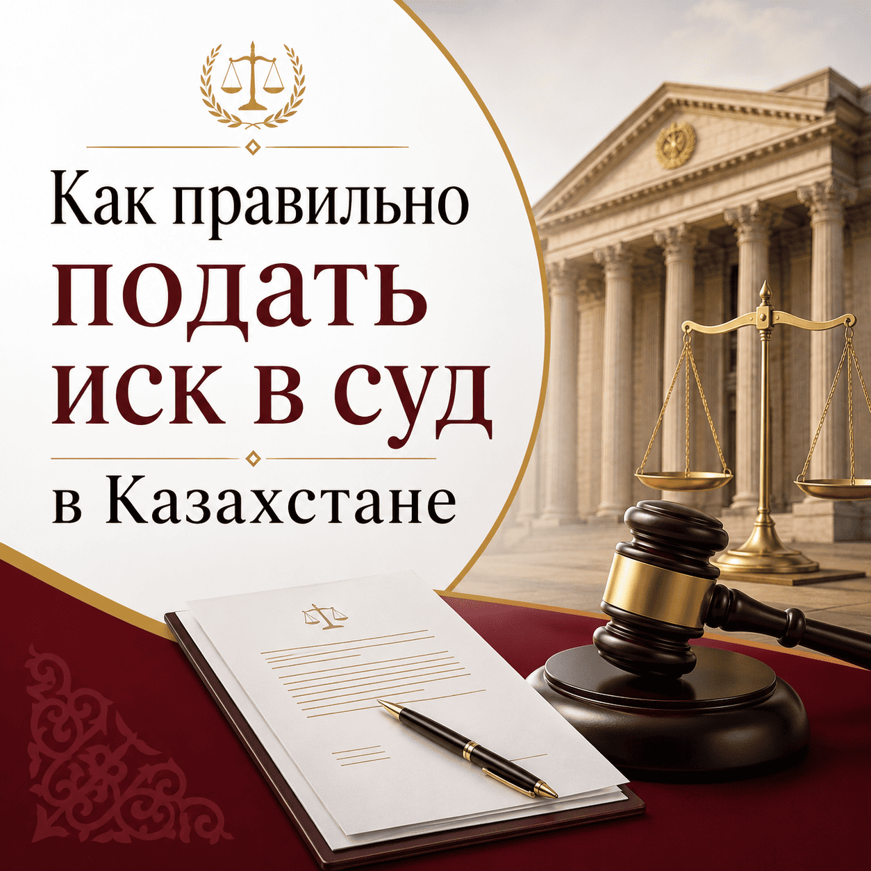 Как правильно подать иск в суд в Казахстане