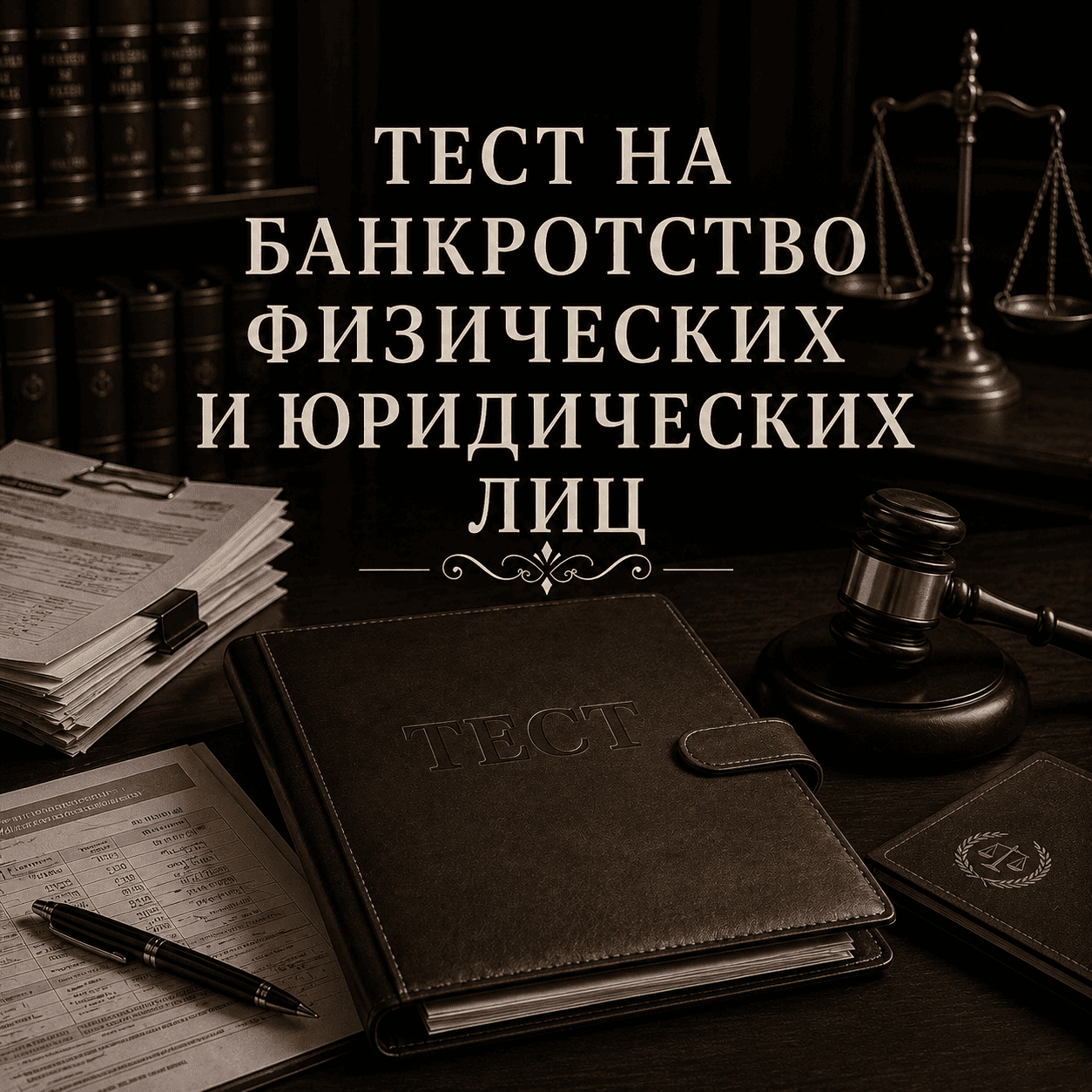 Тест на банкротство физических и юридических лиц